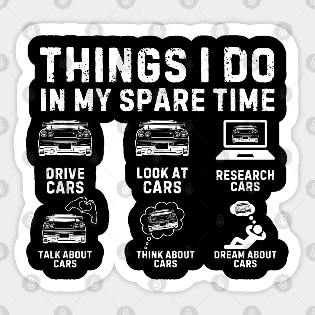 Funny Car Lover Enthusiast Sticker by The WYLD Tribe